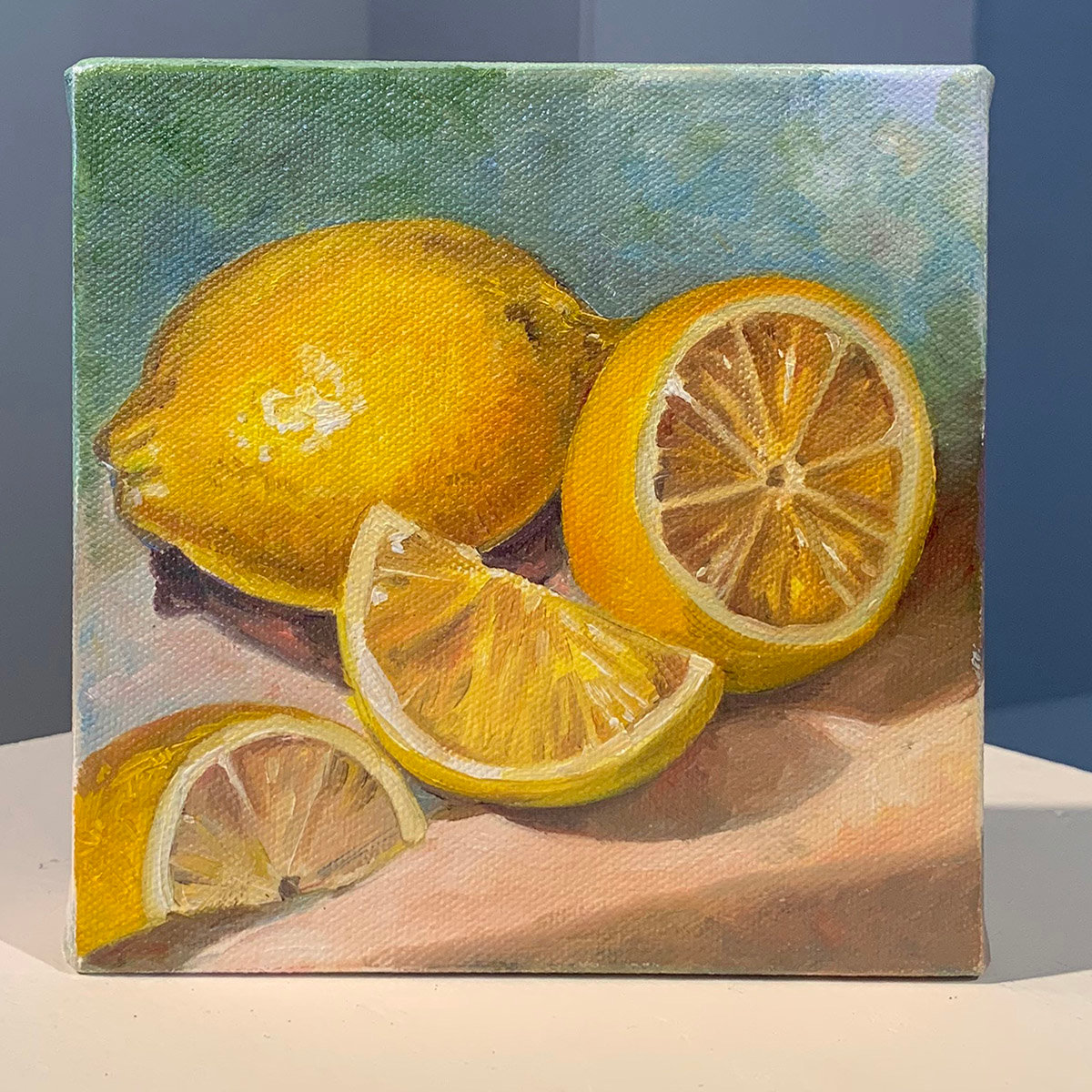 "Make Lemonade" by Valerie Taggart will be shown at "Art in Sixes."